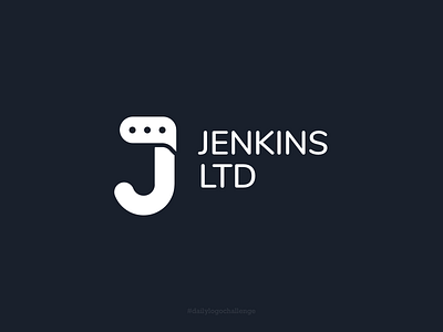 'J' logo concept branding clean communication flat icon idenity illustration logo minimal typography vector wordmark