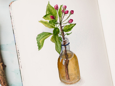 Watercolour Bud