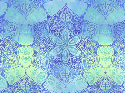 Mandala Fabric - Early Dawn