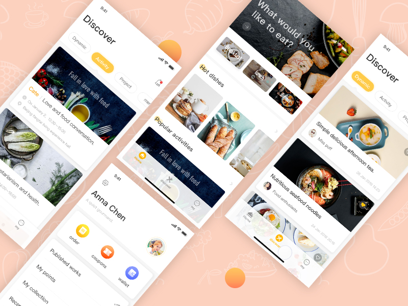 The Menu Application by Ada on Dribbble