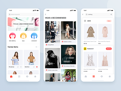 Shopping APP-2 search tag ui