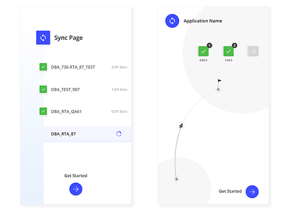 Mobile Sync Page animation app design icon illustration mobile mobile app splash ui vector