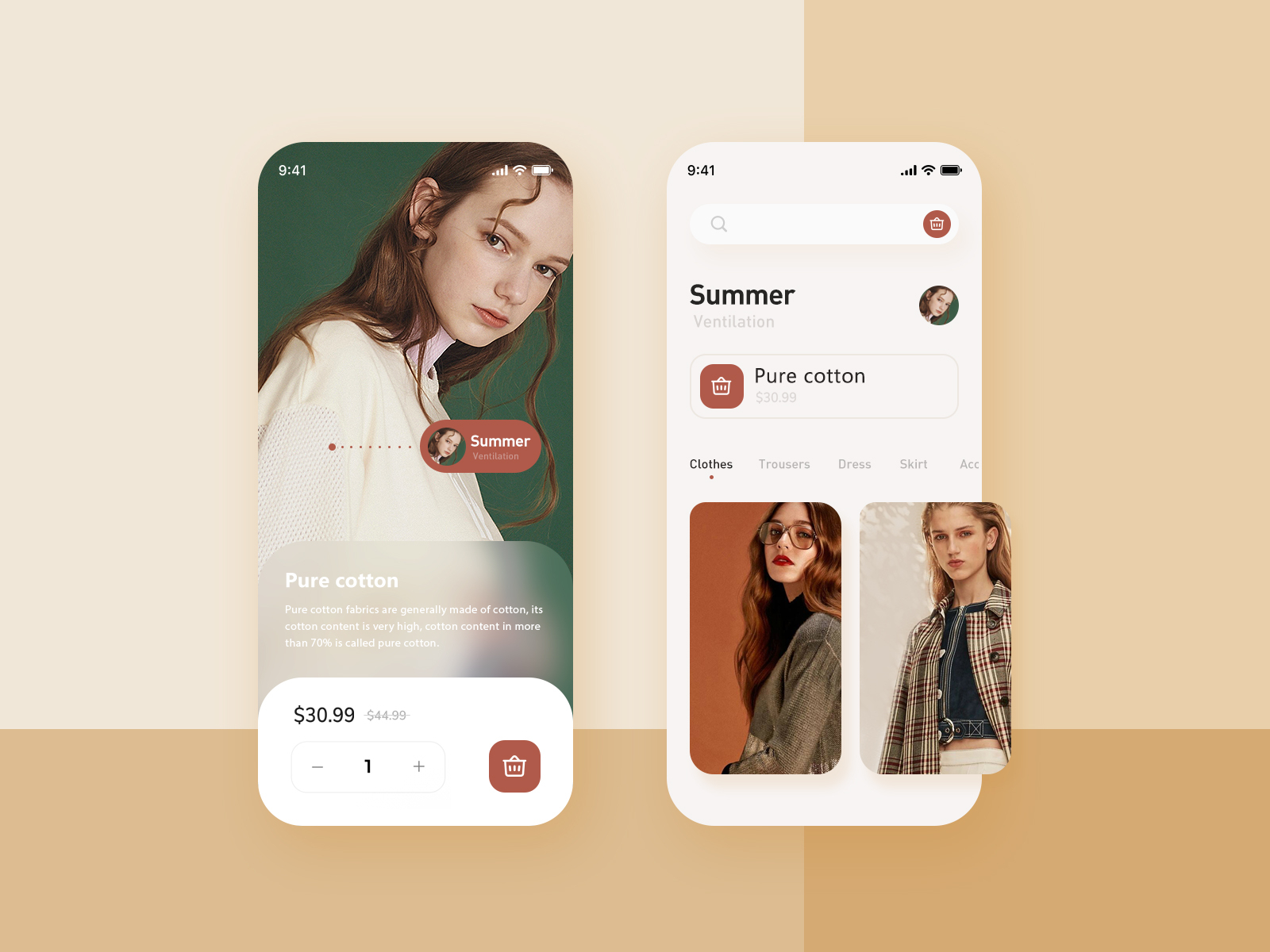 UI-Fashion women's wear by Angelia Lee on Dribbble