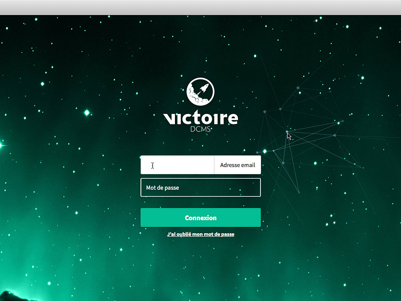 Victoire DCMS Login Form by Clément Menant on Dribbble