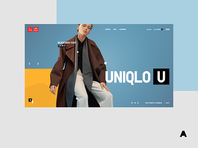 Uniqlo U agima agimadesign clean colorful fashion interface minimal shop store uniqlo vogue