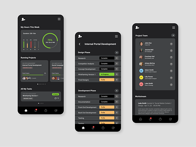 Project Management app UI