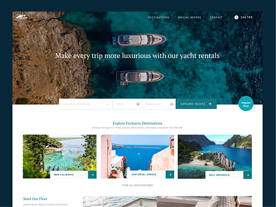 Luxury Yacht Site UI