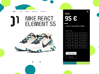 Sneaker heads Shot #2 aftereffects animation branding design nike nike react sneakers ui uidesign uidesigns web webdesign