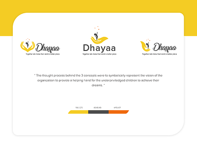 Logo Design- Dhayaa Children's Welfare Trust