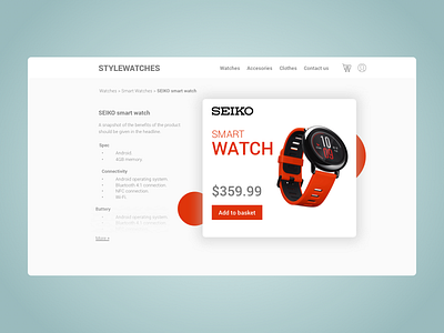 Watches desktop product seiko watch watches web design