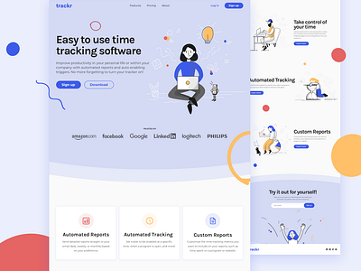 trackr Landing Page