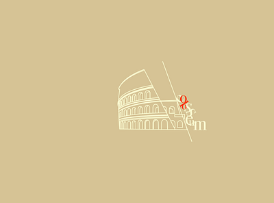 Colosseum Illustration aesthetics branding design designmatters flat geometric illustration minimaldesign typography web