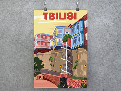 Poster "Tbilisi" for Geoposter