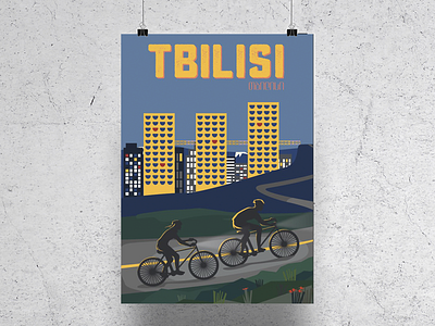 Tbilisi urban living adobeillustrator art design geoposter georgia graphic illustration poster tbilisi vector
