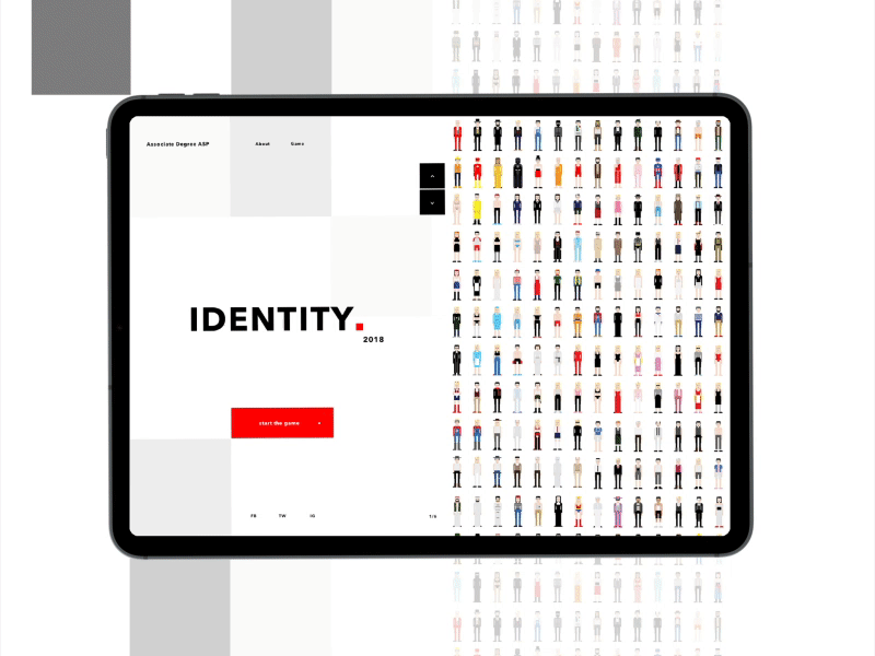 Identity animation app app design art design gif graphic design identity illustration illustration art peoples person project ui ui design ux vector web website website design