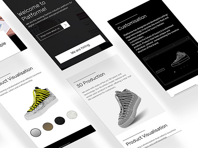 Platforme customisation fashion mobile responsive uiux