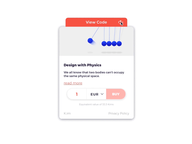 K.im Card card custom customizable design transition uiux