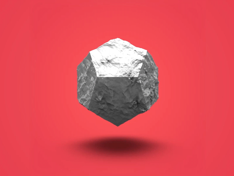 Dodecahedron c4d geometric loop texture