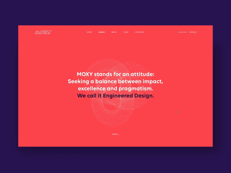 MOXY.studio - About brand design motion moxy transitions ui uiux ux webgl website