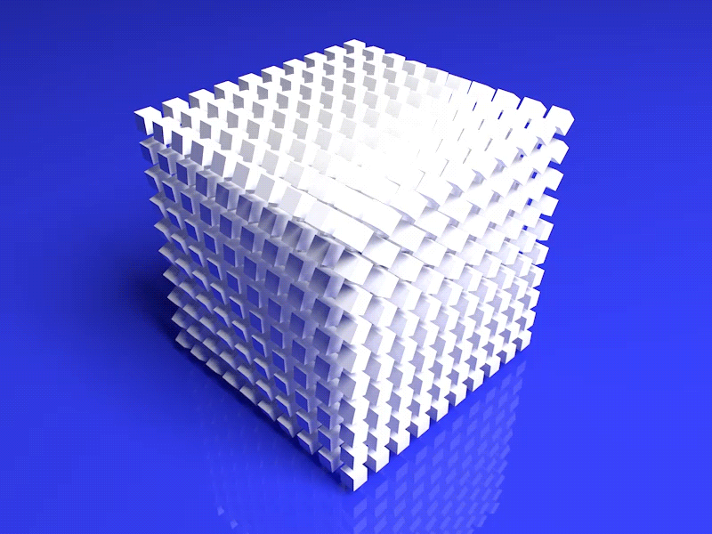 All for all abstract animation cube design loop motion moxy