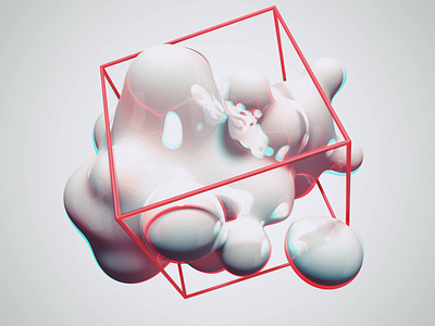 Immersive Cube after affects animation c4d illustration loop