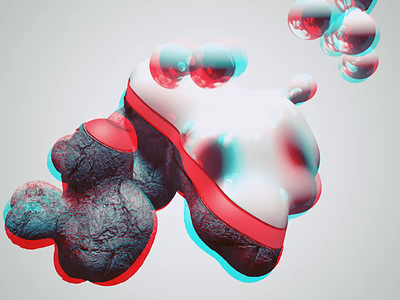 Blob after effect animation c4d illustration loop