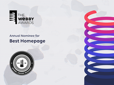 Webby Awards Annual Nominee awards homepage moxy nominee ui ux webby webdesign