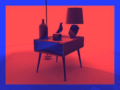 Stretch Furniture 3d ae animation c4d color design loop motion moxy