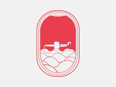 Airplane window ae animation brand design illustration loop motion moxy vector