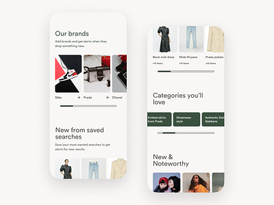 Experimenting - Personalized Fashion app design ecommerce app fashion figma mobile app ux design