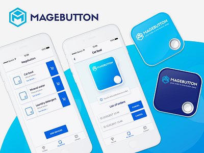 Magebutton - Internet of Things app interface design app design button ecommerce ecommerce app internet of things ios ordering screen shopping