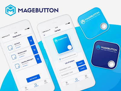 Magebutton - Internet of Things app interface design