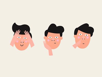 Faces design face illustration man vector