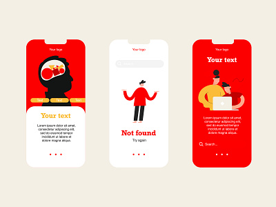 App abstract app design illustration typography ui ux vector