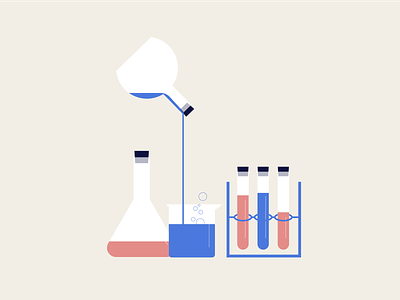 Laboratory design illustration vector
