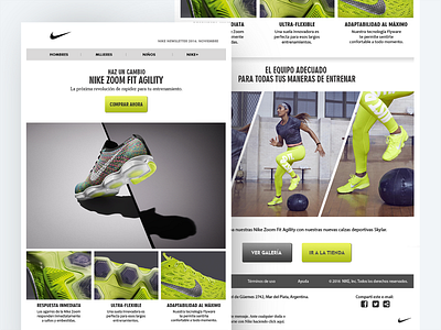 Ellos ironía carpeta Nike Newsletter Concept by Juan Losada on Dribbble