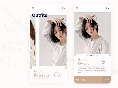 Mobile Clothes eShop adobe adobe xd app design clothes clothes shop design iphonex kimono ui women