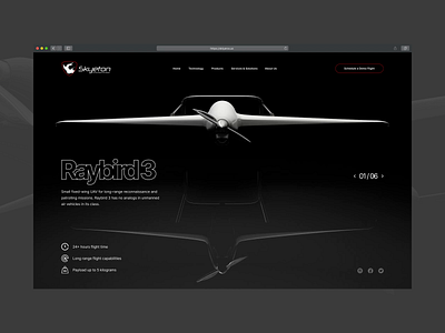 Skyeton animation aviation cinema 4d concept drone startup startup design uav ui ux website website design