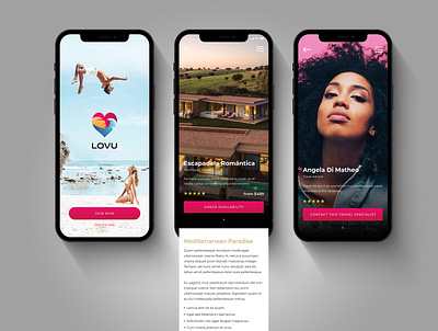 LOVU app app application design hospitality travel travel app ui ux