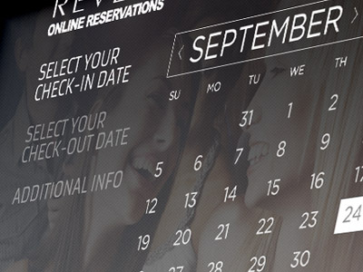 Revere Boston booking calendar hotel reservation