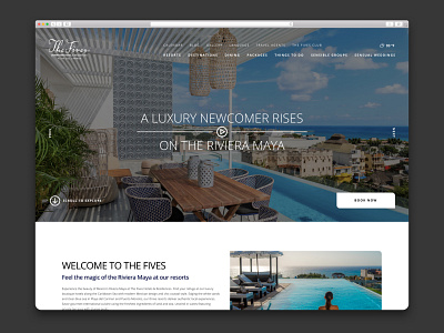 The Fives – Hotel Website creative direction design hospitality hotel hotel website luxury resort ui ux web design