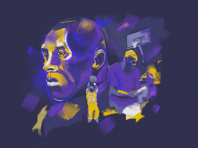 In Remembrance Of Kobe Bryant basketball design illustration kobe bryant kobebryant lakers remembrance ui vector