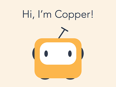 Hi, I'm Copper character illustration sketch vector character