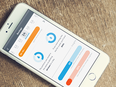 Home Energy Savings energy graph infographic iphone