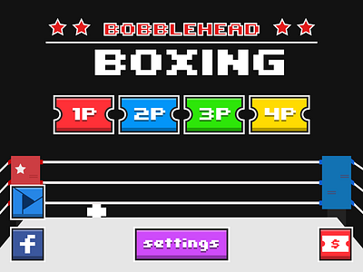 Boxing Match boxing game ticket title