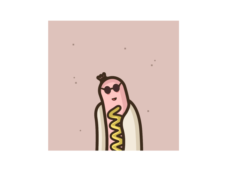 Face App - Hot Dog .gif 2d 2d animation 2d art 2danimation after effects animation animation 2d face app faceapp flat food gif hot dog hotdog loop motion old young