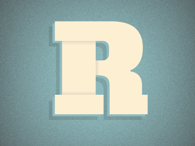 Ralphabet R grit r texture type typography