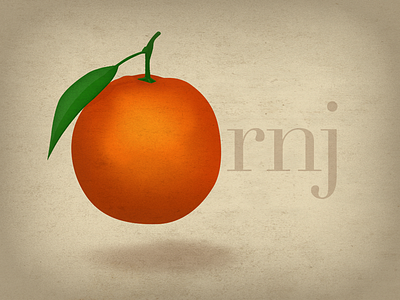 Orange Big Revisited didot grit grunge leaf orange texture