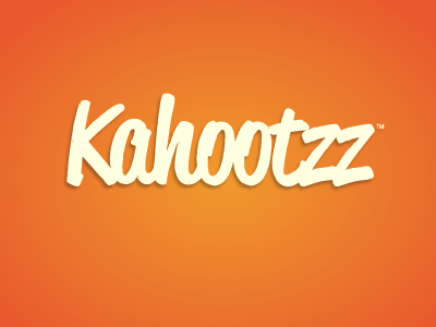 Kahootzz Logo bright kahootzz logo script