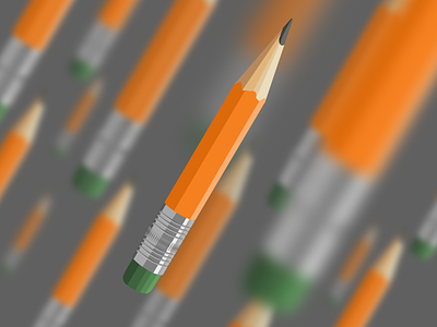 Flying Pencils blur education eraser fly illustrator orange pencil rocket up vector writing